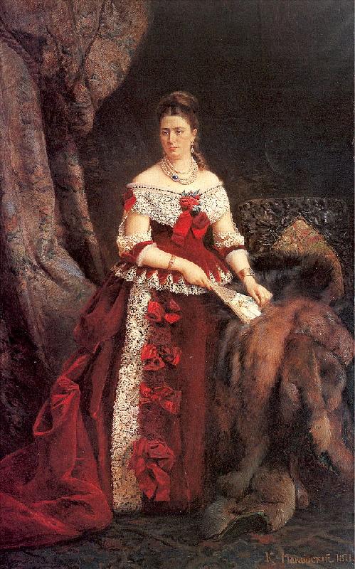 Makovsky, Konstantin Portrait of Countess Vera Zubova Germany oil painting art
